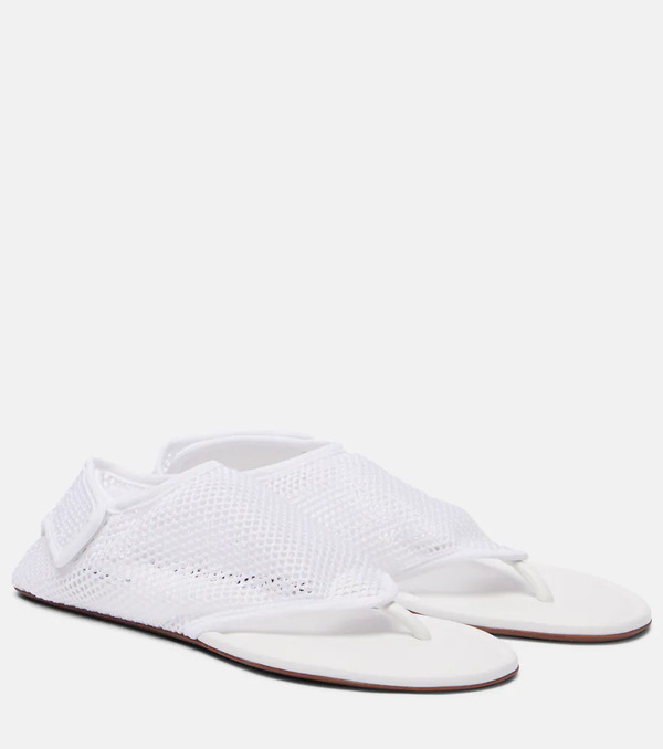  Alaia Alaia Flex Mesh Thong Sandals 