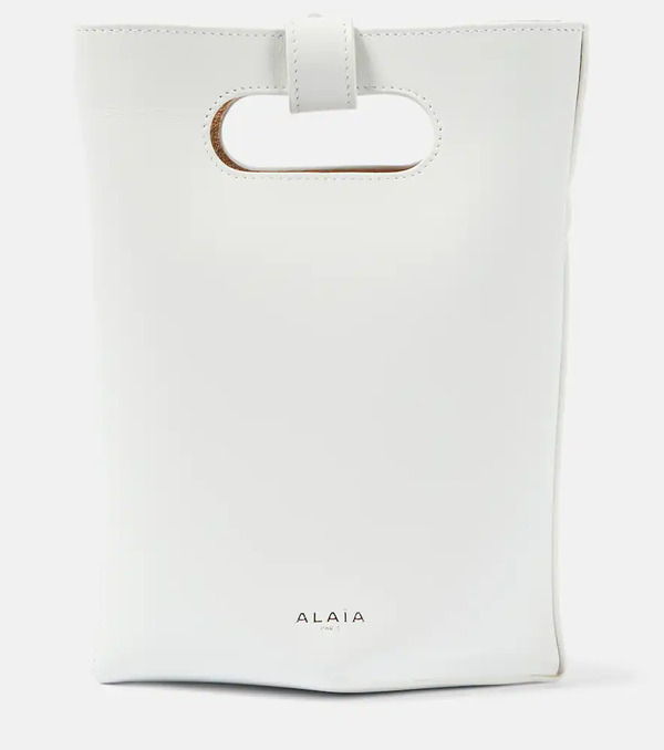  Alaia Alaia Folded Small Leather Tote Bag 