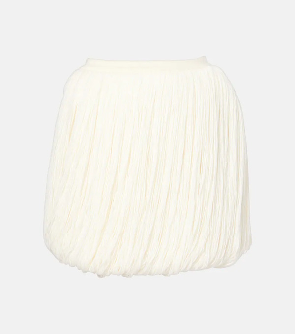  Alaia Alaia Fringed Wool Miniskirt 