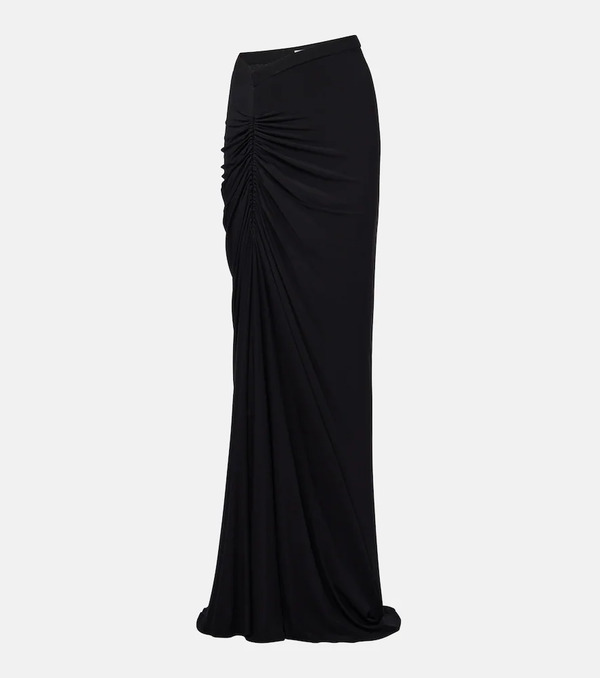  Alaia Alaia Gathered Jersey Maxi Skirt 