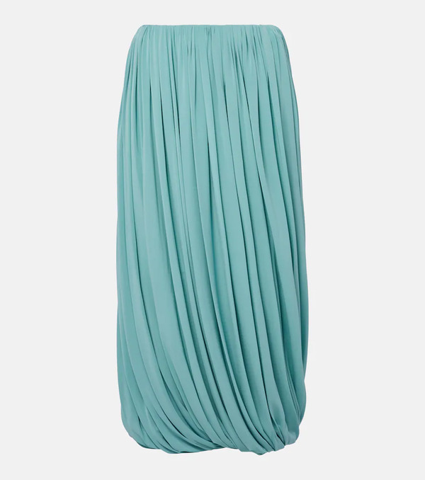  Alaia Alaia Gathered Jersey Midi Skirt 