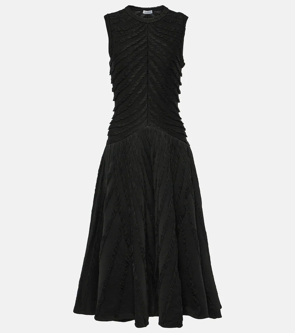  Alaia Alaia Gathered Midi Dress 