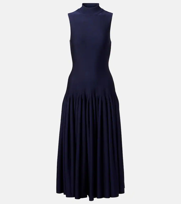  Alaia Alaia Godet Midi Dress 