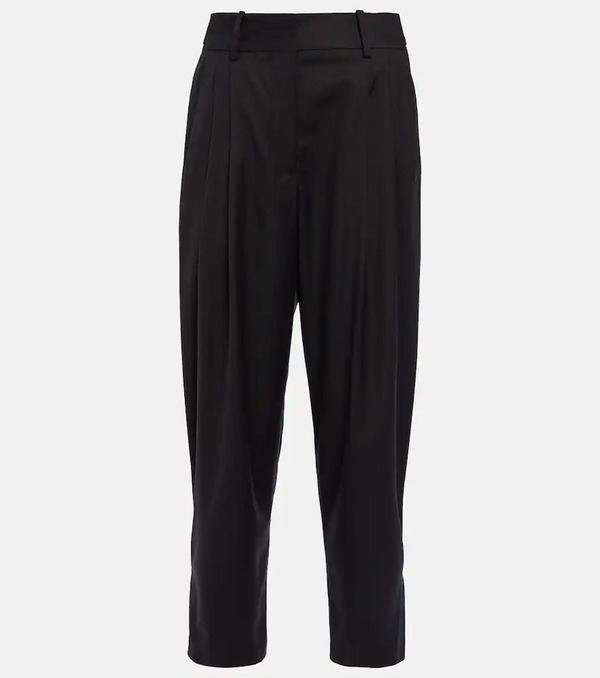  Alaia Alaia Herringbone Tapered Wool Pants 
