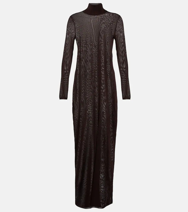  Alaia Alaia High-neck Knit Maxi Dress 