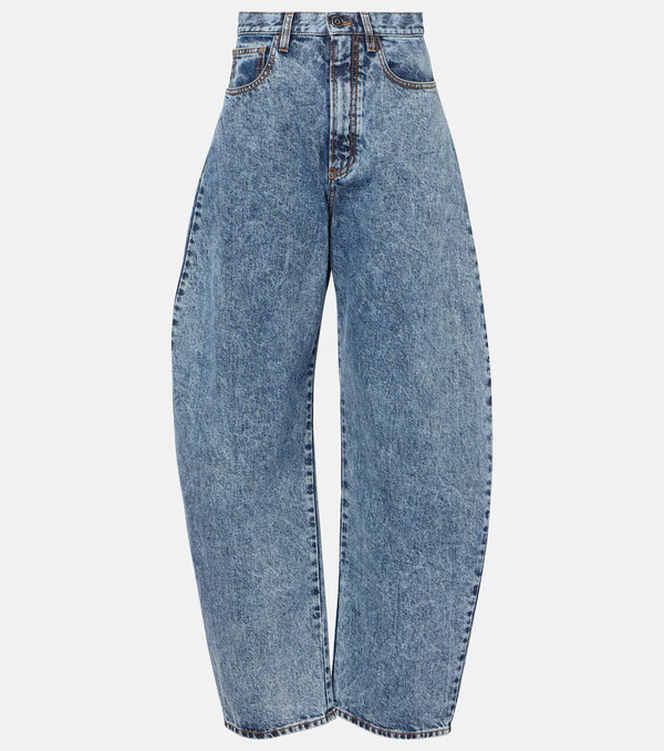  Alaia Alaia High-rise Barrel-leg Jeans 