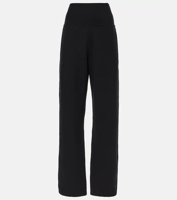  Alaia Alaia High-rise Wool-blend Straight Pants 