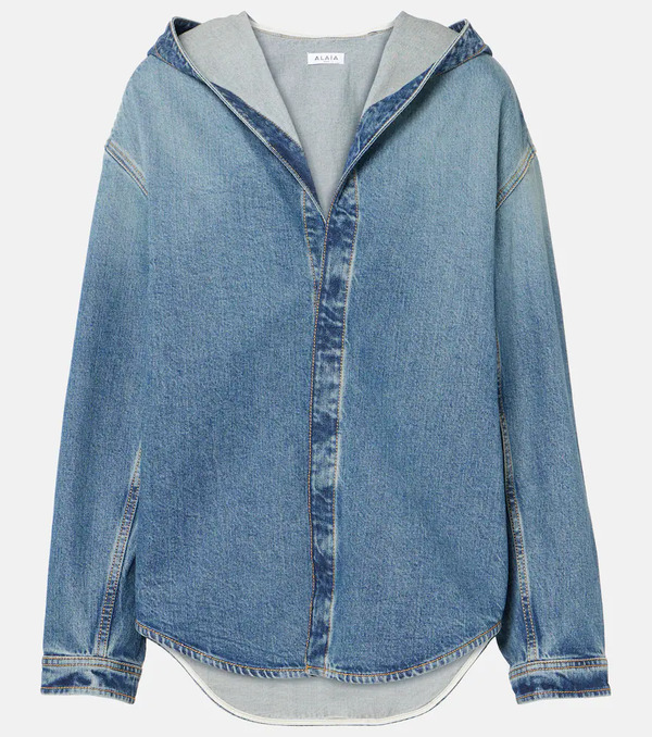  Alaia Alaia Hooded Denim Shirt 