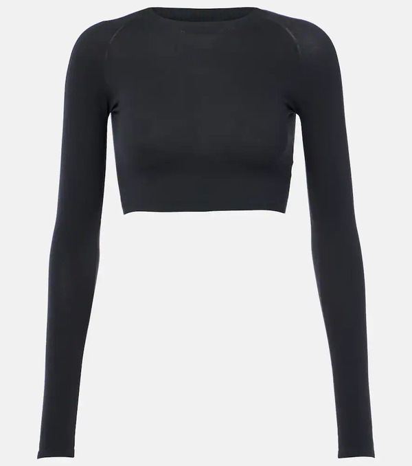  Alaia Alaia Jersey Crop Top 