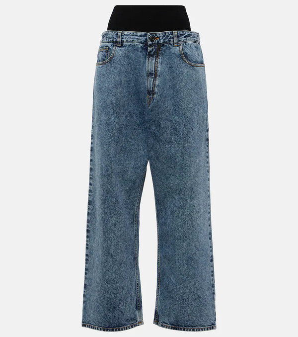  Alaia Alaia Knit Band Straight Jeans 