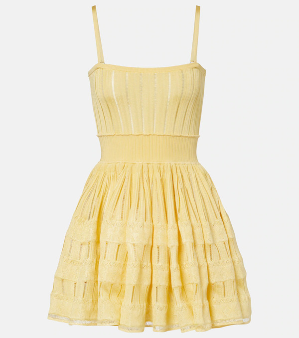  Alaia Alaia Knitted Minidress 