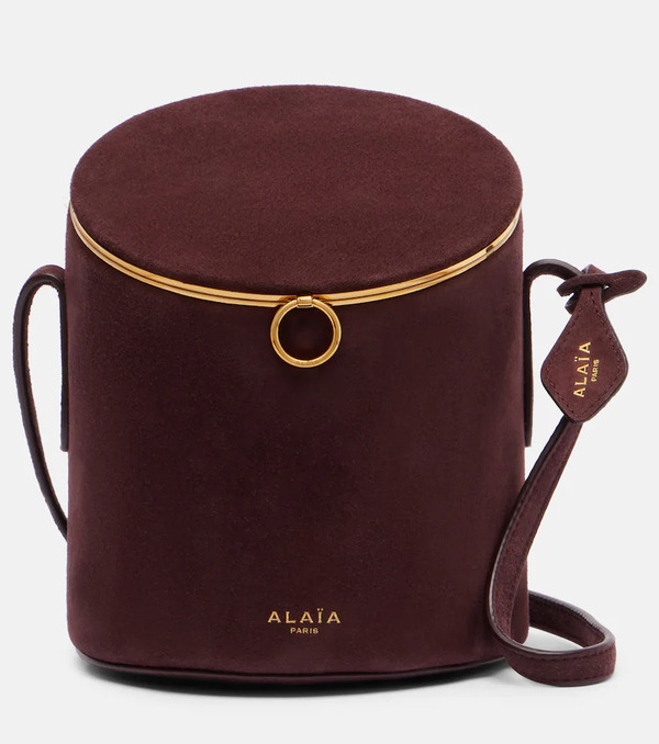 Alaia Alaia La Canette Small Suede Bucket Bag 