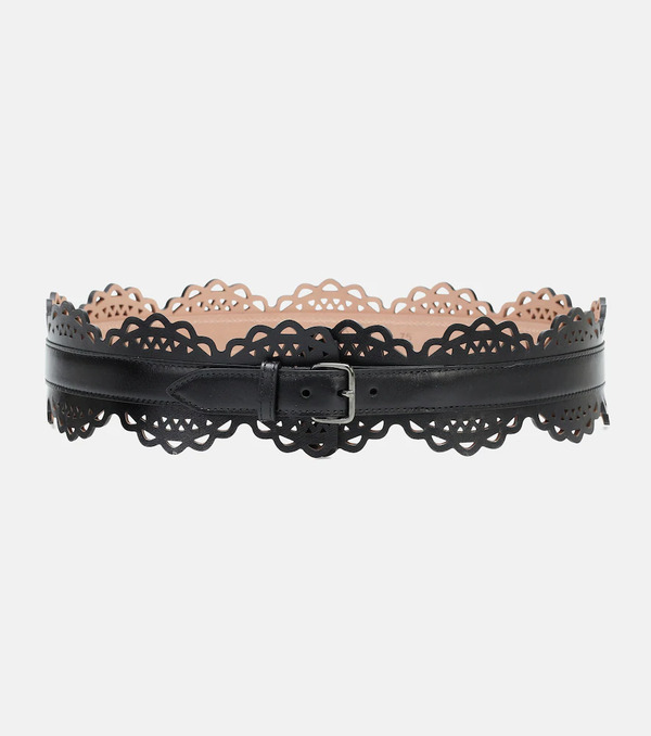  Alaia Alaia Laser-cut Leather Belt 