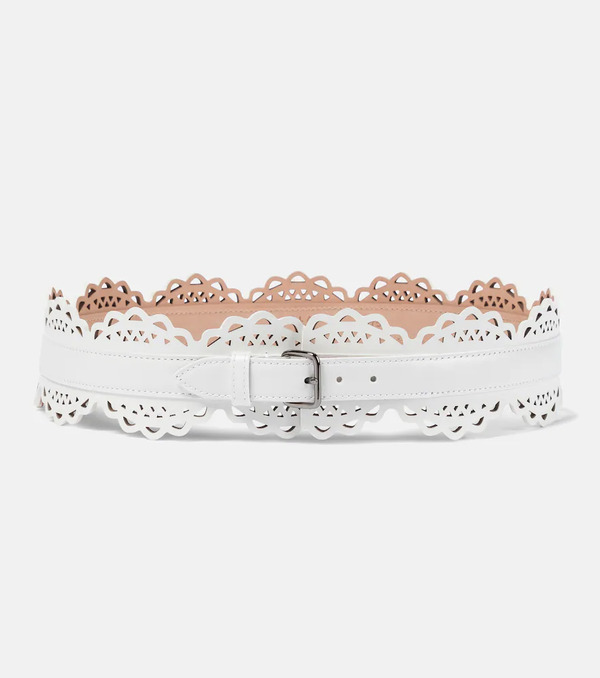  Alaia Alaia Laser-cut Leather Belt 
