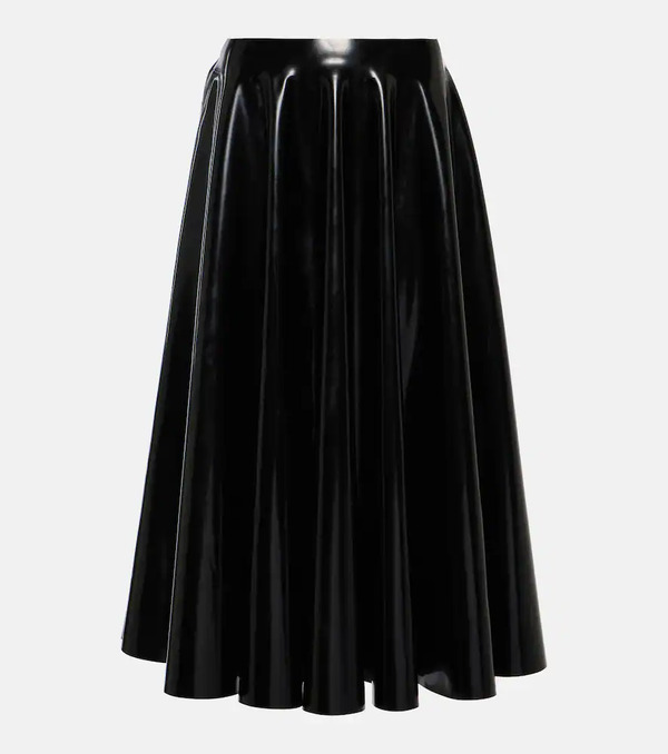 Alaia Alaia Latex Midi Skirt 