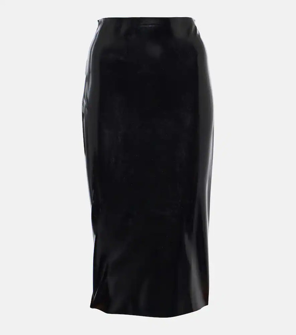  Alaia Alaia Latex Pencil Skirt 