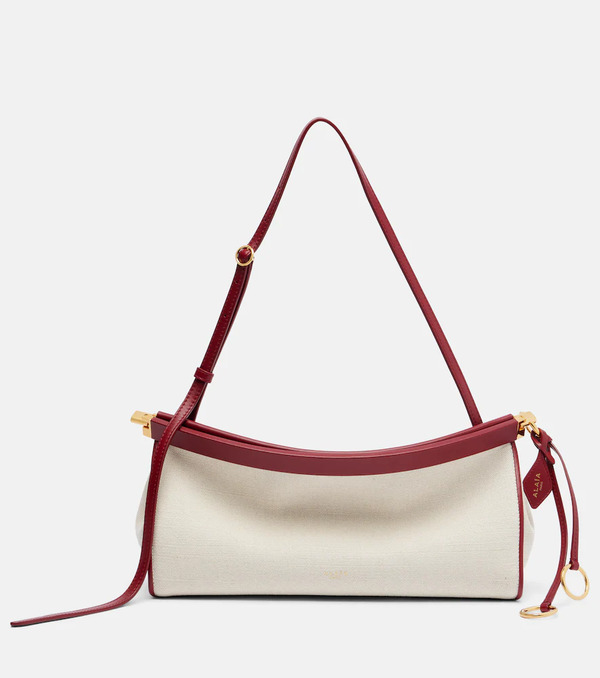  Alaia Alaia Le Click Medium Canvas Shoulder Bag 