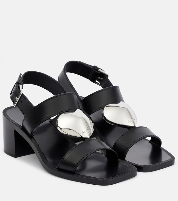  Alaia Alaia Le Cour Leather Sandals 