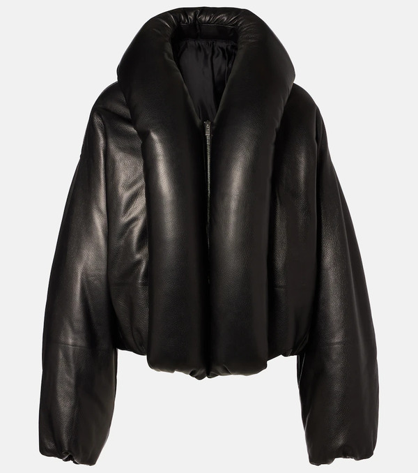  Alaia Alaia Leather Bomber Jacket 