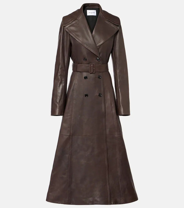 Alaia Alaia Leather Coat 
