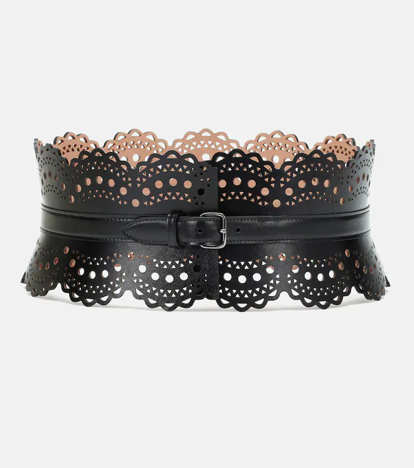  Alaia Alaia Leather Corset Belt 