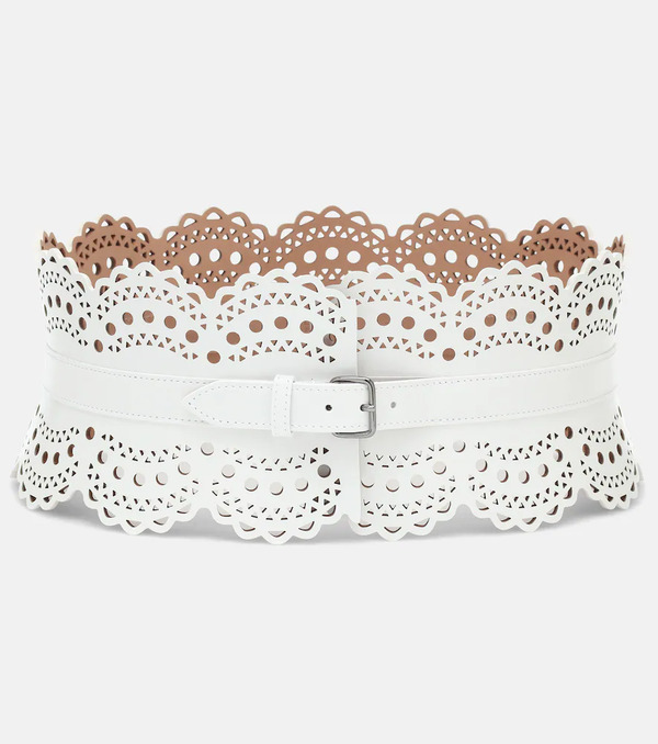  Alaia Alaia Leather Corset Belt 