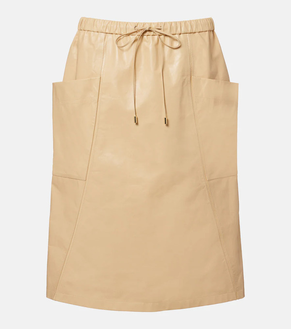  Alaia Alaia Leather Pencil Skirt 