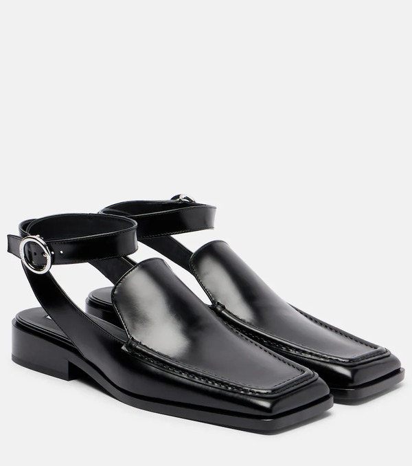  Alaia Alaia Leather Slingback Flats 