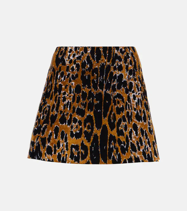  Alaia Alaia Leopard-print Miniskirt 