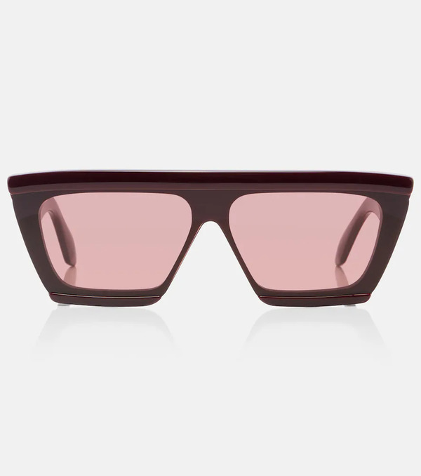  Alaia Alaia Lettering Logo Flat-top Sunglasses 
