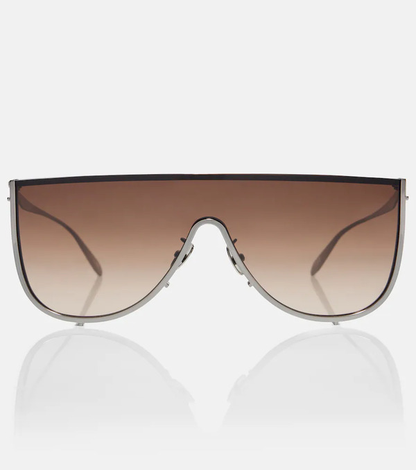  Alaia Alaia Lettering Logo Flat-top Sunglasses 