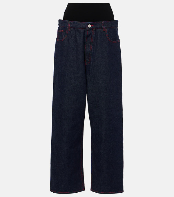  Alaia Alaia Low-rise Wide-leg Jeans 