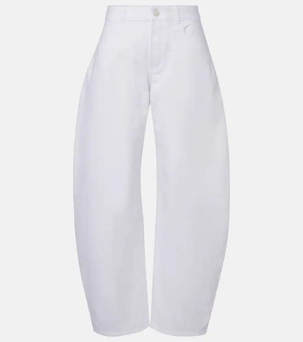  Alaia Alaia Mid-rise Barrel-leg Jeans 