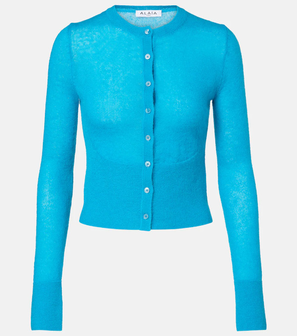  Alaia Alaia Mohair And Wool-blend Cardigan 