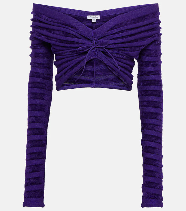  Alaia Alaia Off-shoulder Cinched Top 