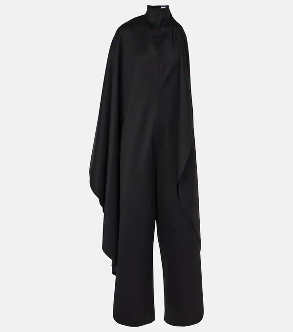  Alaia Alaia Open-back Wool Grain De Poudre Jumpsuit 