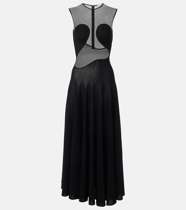  Alaia Alaia Paneled Maxi Dress 