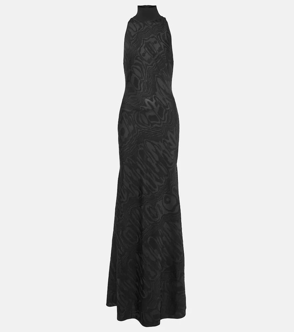  Alaia Alaia Patterned Turtleneck Gown 