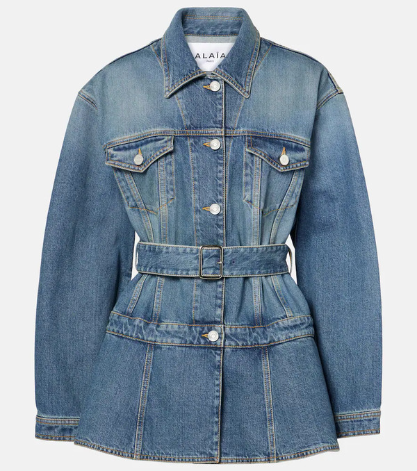  Alaia Alaia Peplum Denim Jacket 