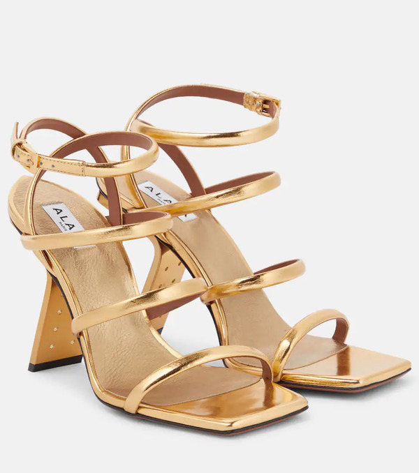  Alaia Alaia Perfo Leather Sandals 