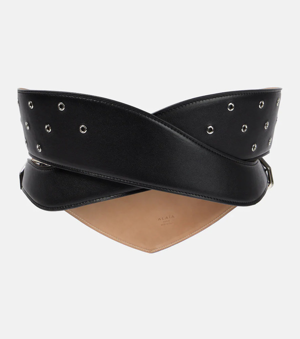  Alaia Alaia Perforated Leather Belt 