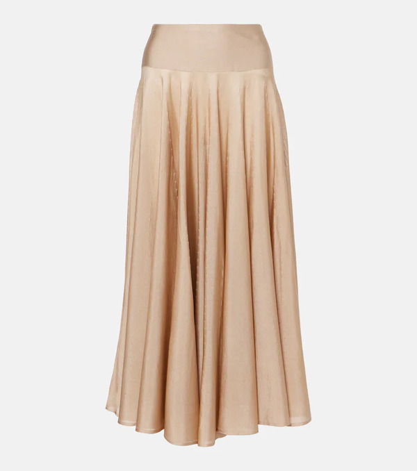  Alaia Alaia Pleated Maxi Skirt 