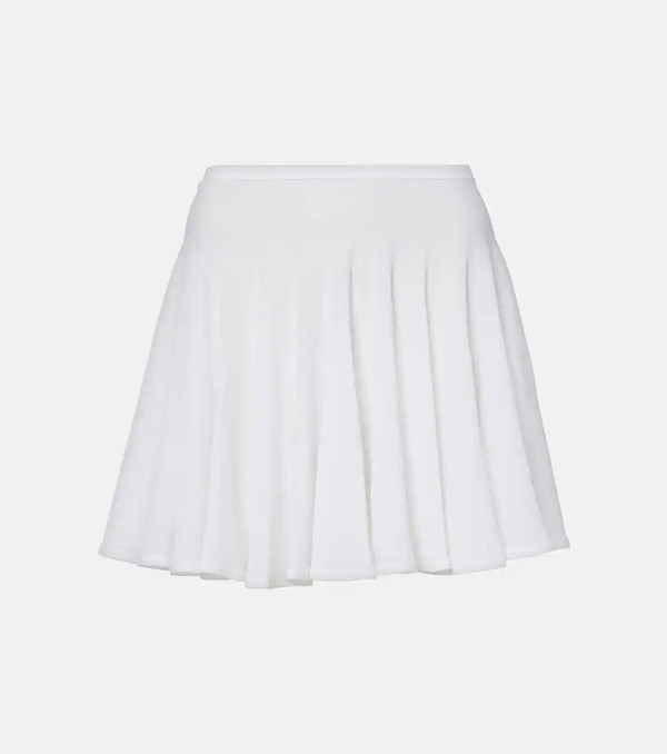 Alaia Alaia Pleated Semi-sheer Miniskirt 