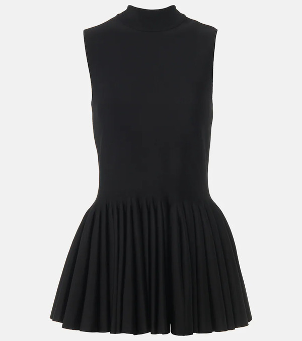  Alaia Alaia Pleated Turtleneck Top 