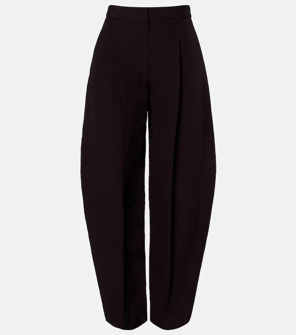  Alaia Alaia Poplin Barrel-leg Pants 