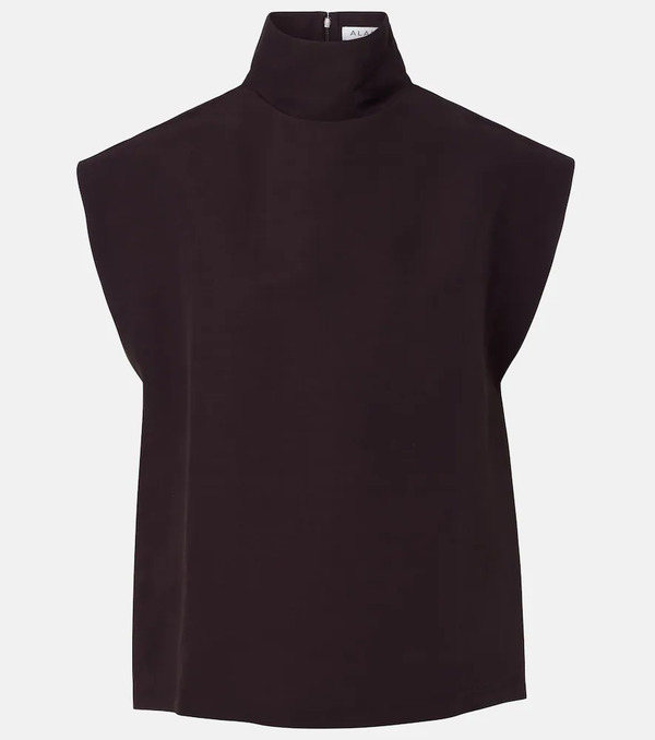  Alaia Alaia Poplin Turtleneck Top 