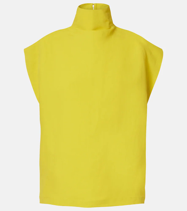  Alaia Alaia Poplin Turtleneck Top 