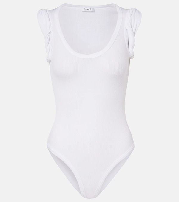  Alaia Alaia Ribbed-knit Bodysuit 