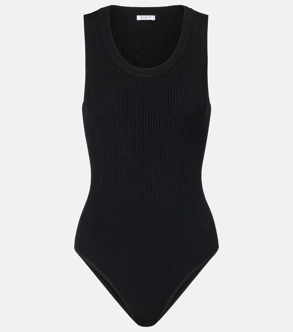  Alaia Alaia Ribbed-knit Bodysuit 
