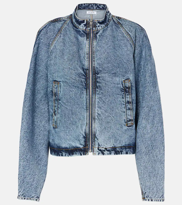  Alaia Alaia Round Racing Denim Jacket 